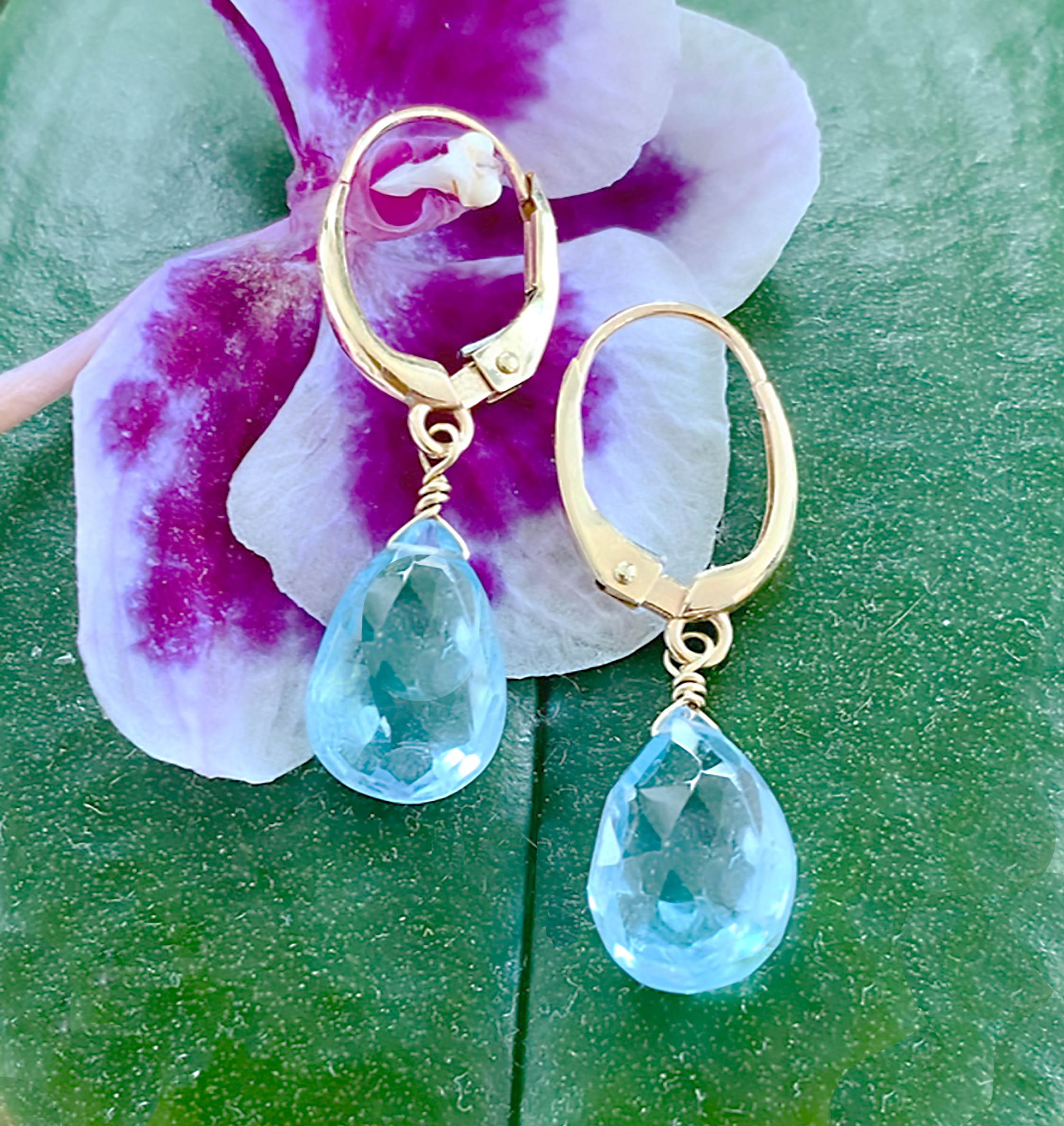 Aquamarine Drop Earrings